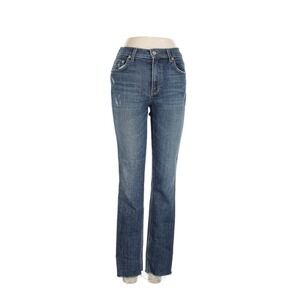 Reformation Cigarette Crop‎ Jeans 25 Stretch Denim Tigris Raw Hem Sustainanable